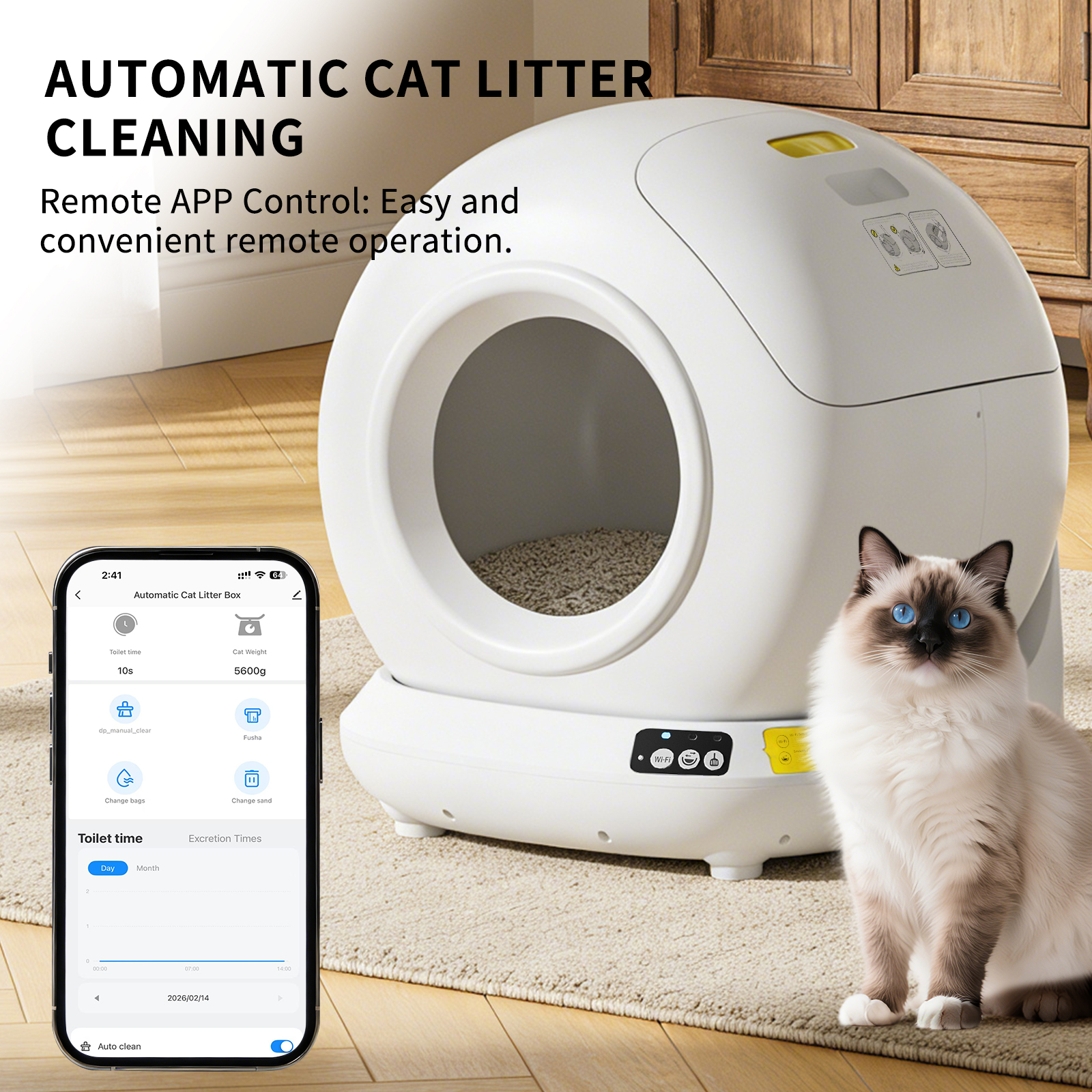 Solo Recogida en Tienda - Caja de Arena Automática para Gatos Completa — imagen 6