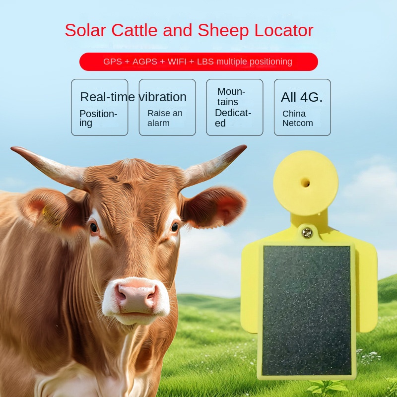 Beidou GPS Livestock Animal Tracker with Anti-Removal, Anti-Loss, Solar Charging — image 2