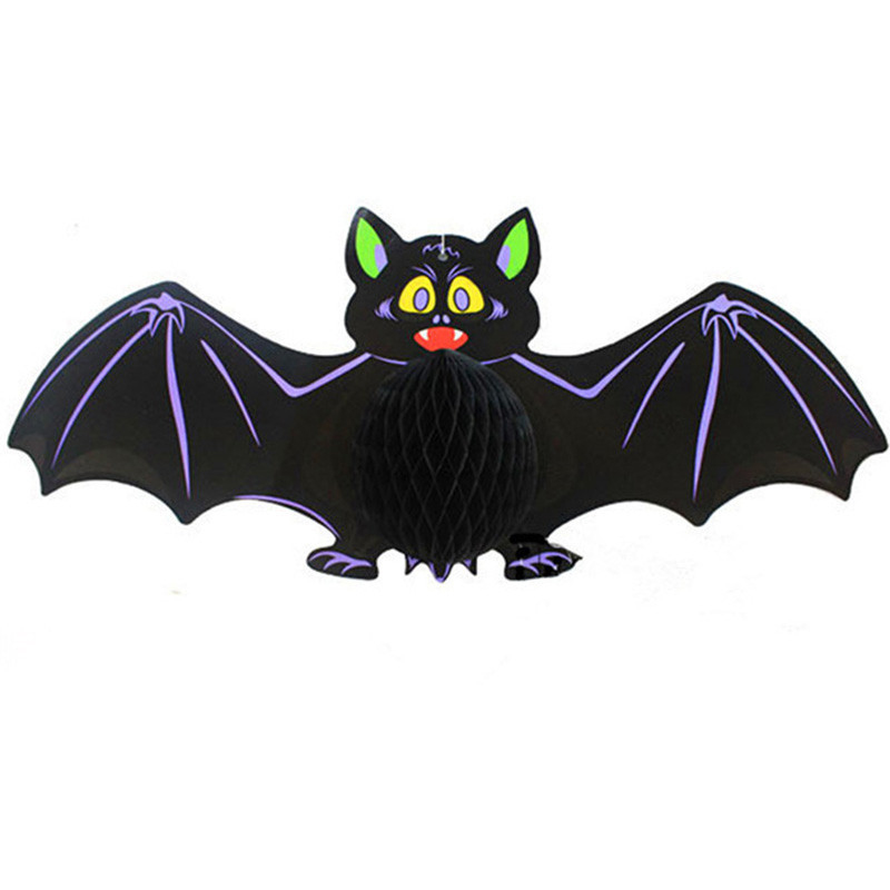 Decoraciones de Halloween Conjunto KTV Propios Pendientes de Papel Araña Murciélago Pendiente Fantasma Colgante — imagen 6