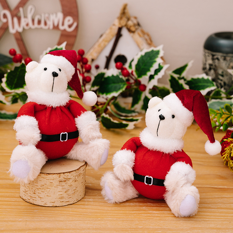Christmas teddy bear figurine ornament — image 5