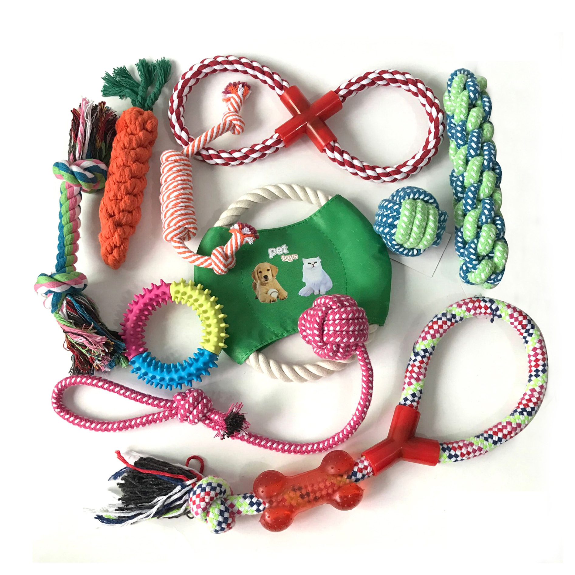 Conjunto de Juguetes para Perros - Mordedor de Cuerda de Algodón — imagen 15