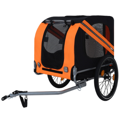 Large Folding Bike Trailer For Dogs 120LB Capacity All-Terrain Pet Carrier, Durable Steel Frame For Cycling, Jogging, Camping Outdoor Adventures — imagen 3