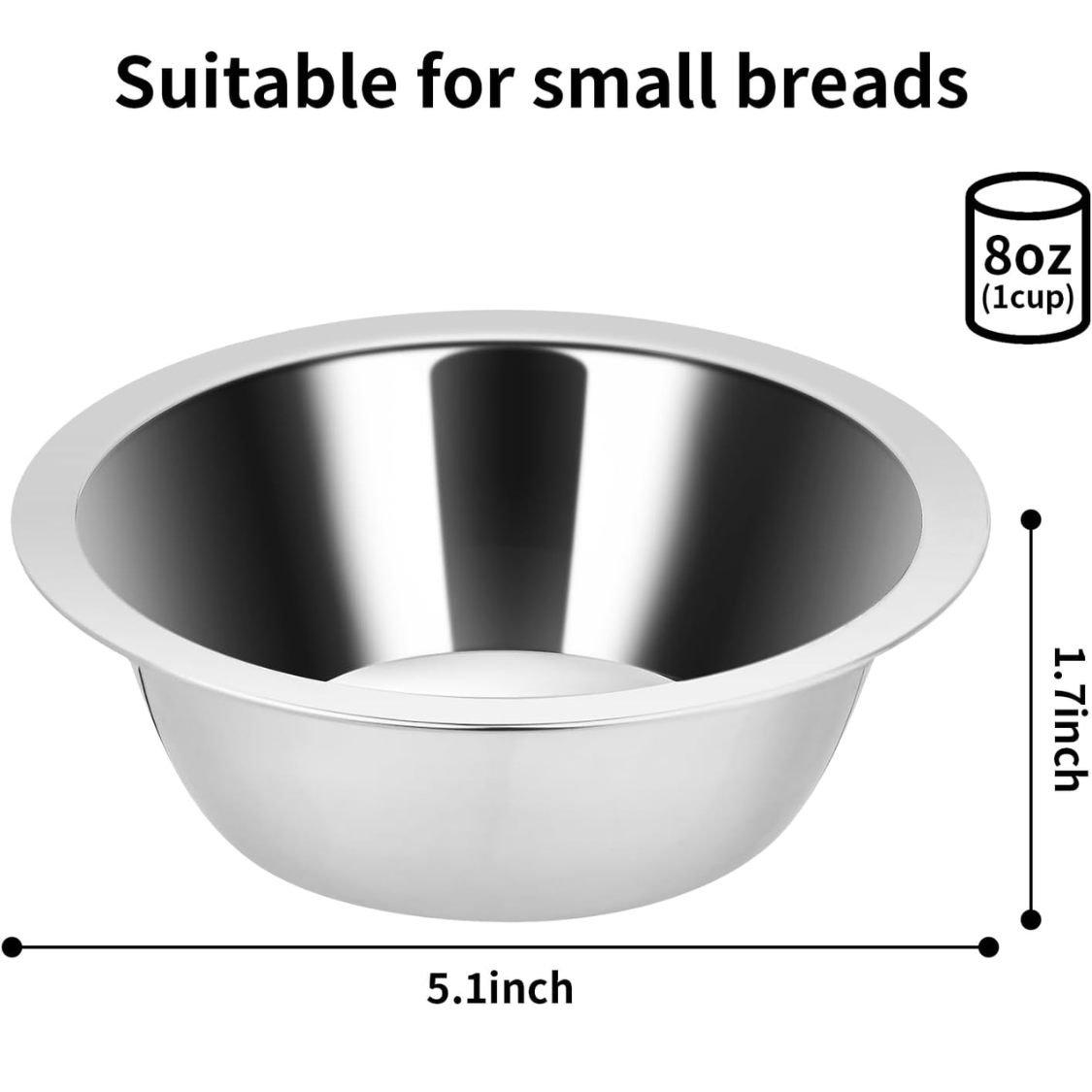 2 comederos colgantes de agua para jaula, tazones de acero inoxidable para cachorros, para jaula de perro pequeño, transportadora, catio, accesorios, comedero tipo plato colgante sin derrames para jaula de perro — imagen 3