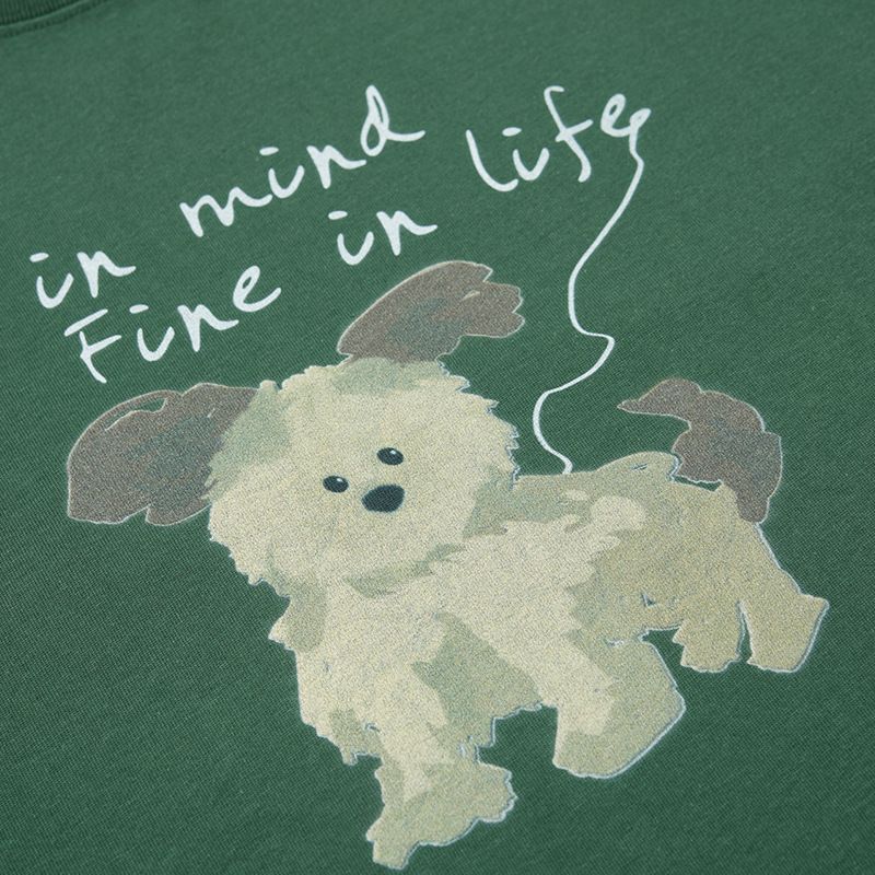 Dog cartoon short sleeved T-shirt — image 4