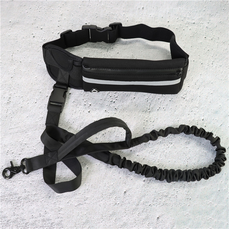 Cinturón Inalámbrico para Perros - Cinturón de Adiestramiento con Correa Elástica Absorbente para Perros Grandes hasta 82 kg, Bolsillo de Teléfono y Botella de Agua — imagen 1