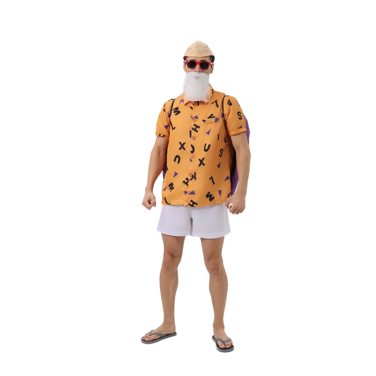 Halloween Dragon Ball Men's Turtle Hermit Cosplay Costume Male Character Turtle Man Outfit — image 2