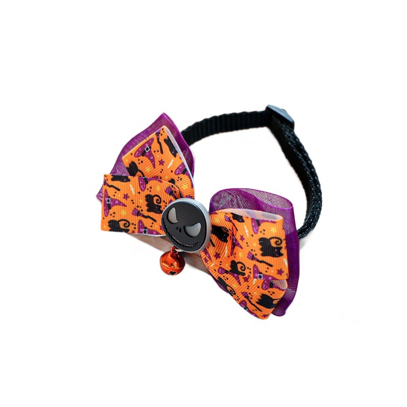 Accesorios para Mascotas Collar de Calavera o Calabaza con Luz en la Oscuridad para Perros y Gatos de Halloween — imagen 6