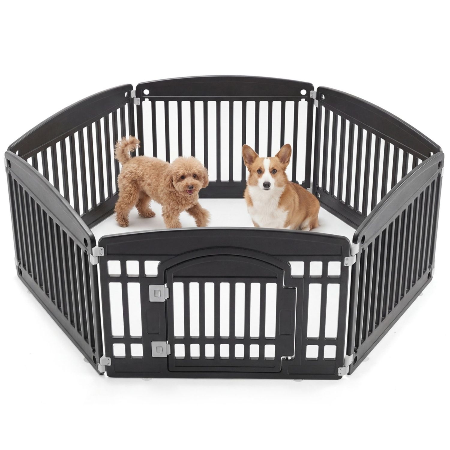 Dog Playpen Safe & Secure Indoor-Outdoor Pet Fence -Folding & Portable Ideal For Small To Medium Dogs - Easy To Clean — image 3