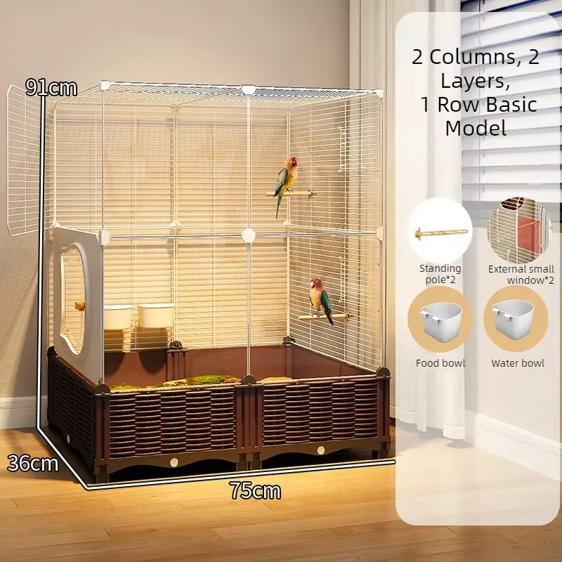Goldfinch Bird Cages Stainless Inseparable Large Supplies Bird Cages Parrot Cockatiel Aviary Jaula Para Canarios Bird Supplies — image 4