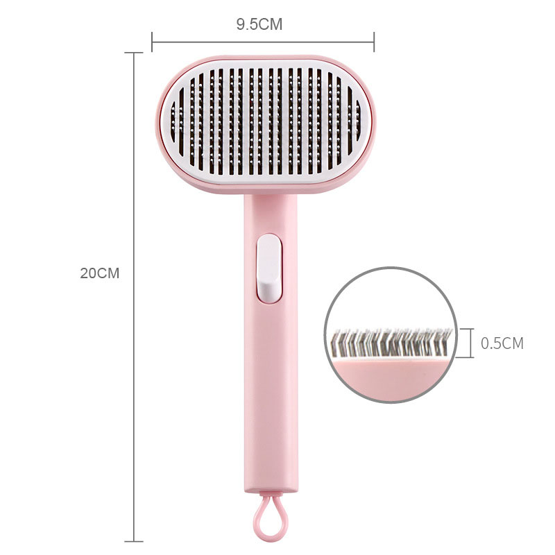 Pet comb, pet hair removal brush, cat and dog comb, automatic hair removal and beauty brush — image 5