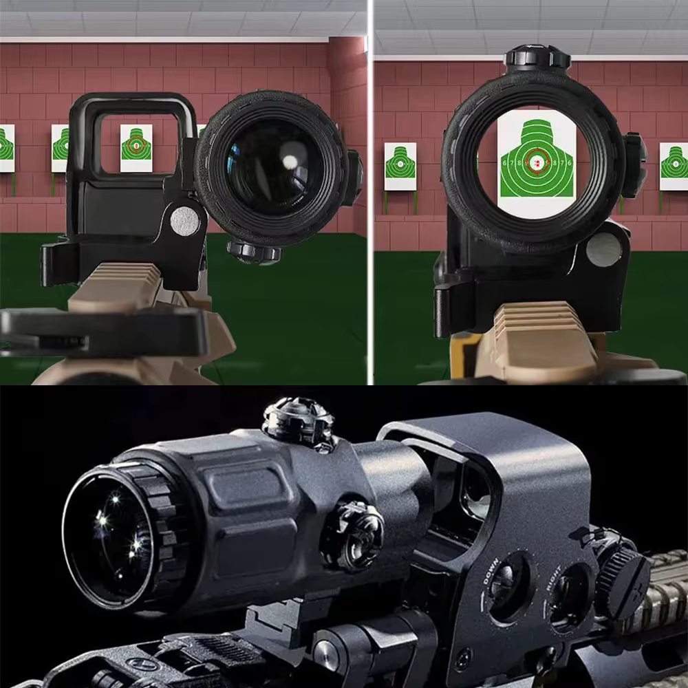 558+G33 Holographic Reflex Sight Red Dot Optic Sight with G33 3X Magnifier Combo Built-in Flip QD Mount — image 6