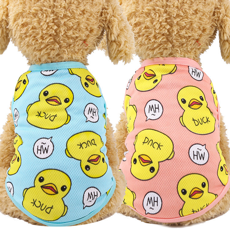 Ropa de Verano para Perros y Gatos - Vestido de Pato Amarillo con Malla Grande Tamaño — imagen 1