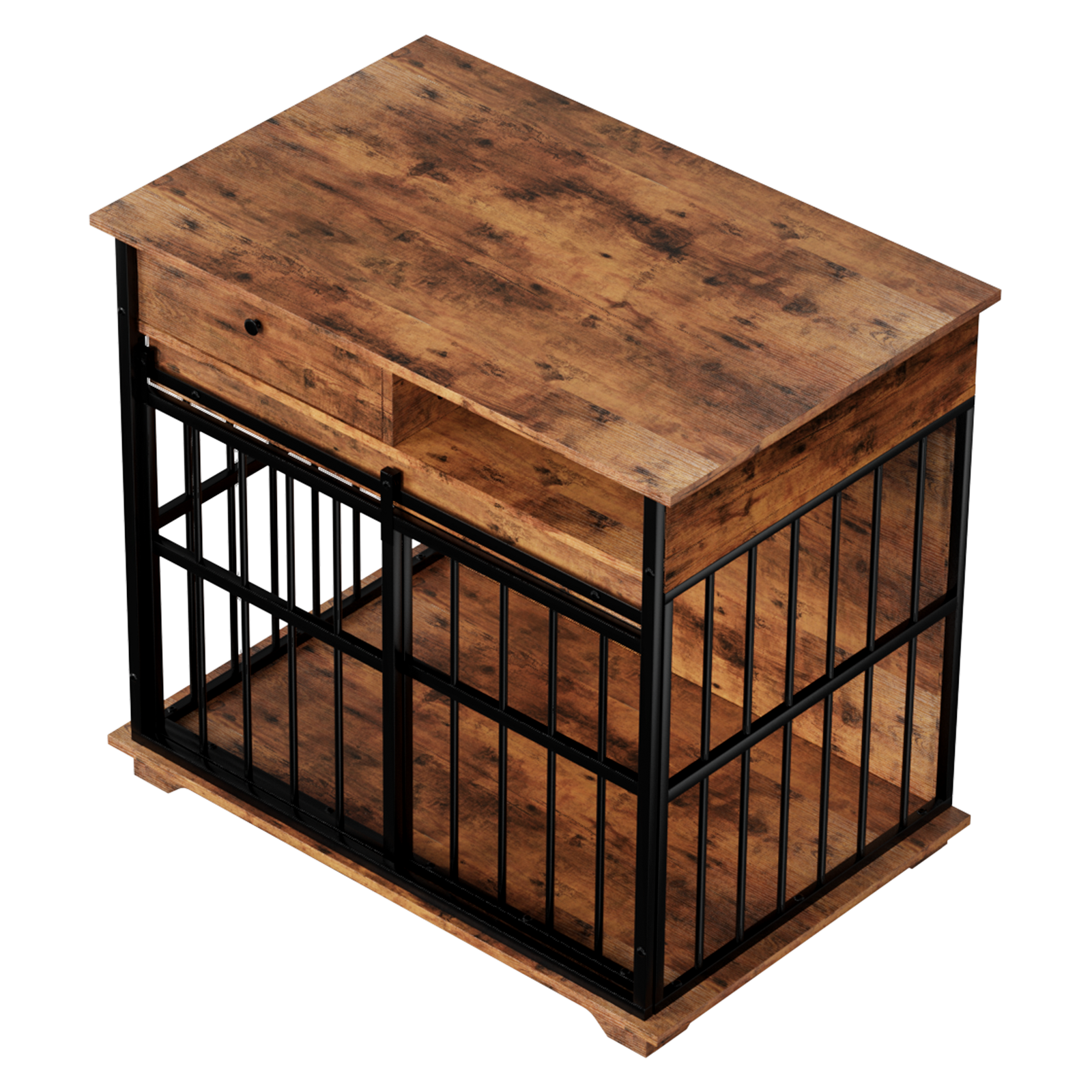 Dog Crate Furniture, Large Dog Cage Furniture With Tray For Medium Large Dogs, Wooden Dog Kennel Furniture — image 6
