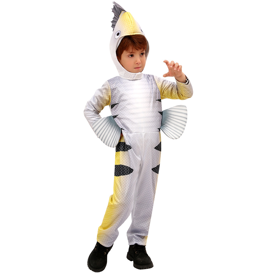 Christmas Kids Animal Onesie Flounder Costume Role Play Cosplay Party Stage Performance Outfit — image 6