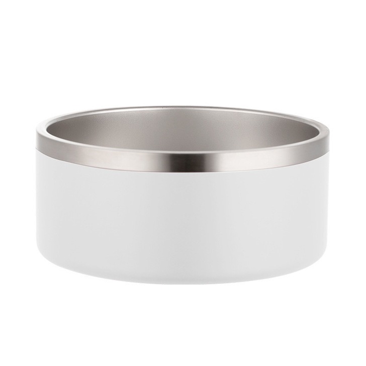 Bol de Alimento Canino Grande Capacidad Acero Inoxidable Redondo con Dos Capas y Vacío para Perros Comida No Deslizante — imagen 10