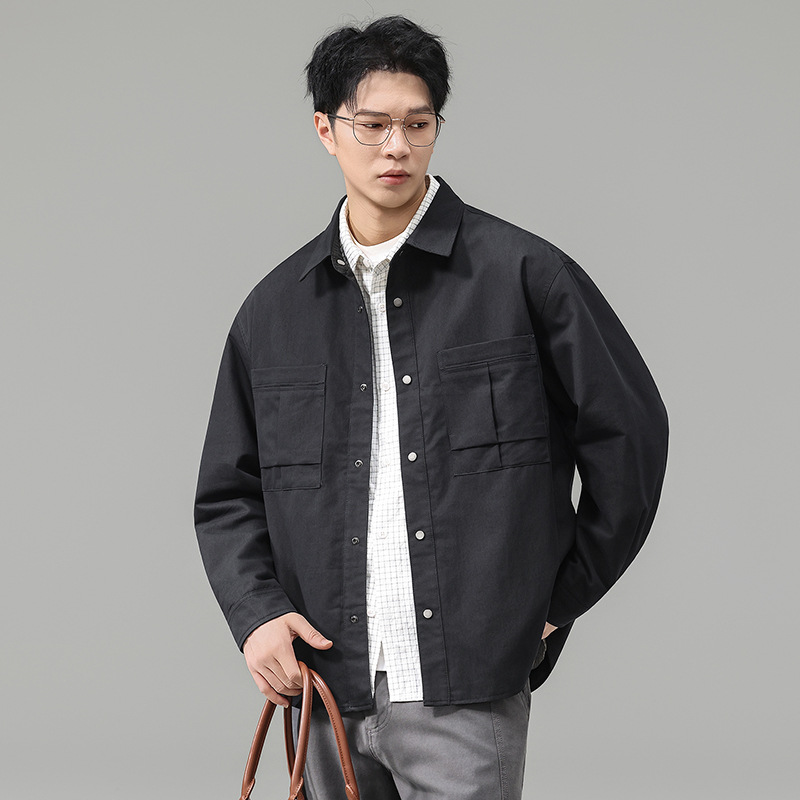 Men's Mountain Outdoor Workwear Long Sleeve Lapel Hunting Casual Jacket Coat