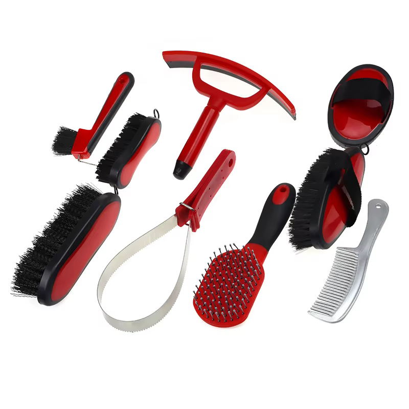 Kit de Aseo para Caballos 9 Piezas - Cepillos para el Cuidado del Pelaje con Bolsa para Transportar — imagen 5