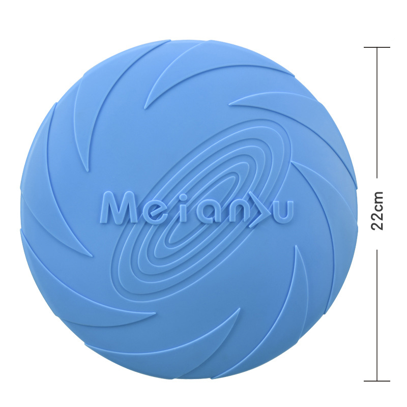 Meianju Dog Frisbee Pet Toys Interactive Toys Pet Frisbee Floating Bite resistant Retrieving Training — image 7