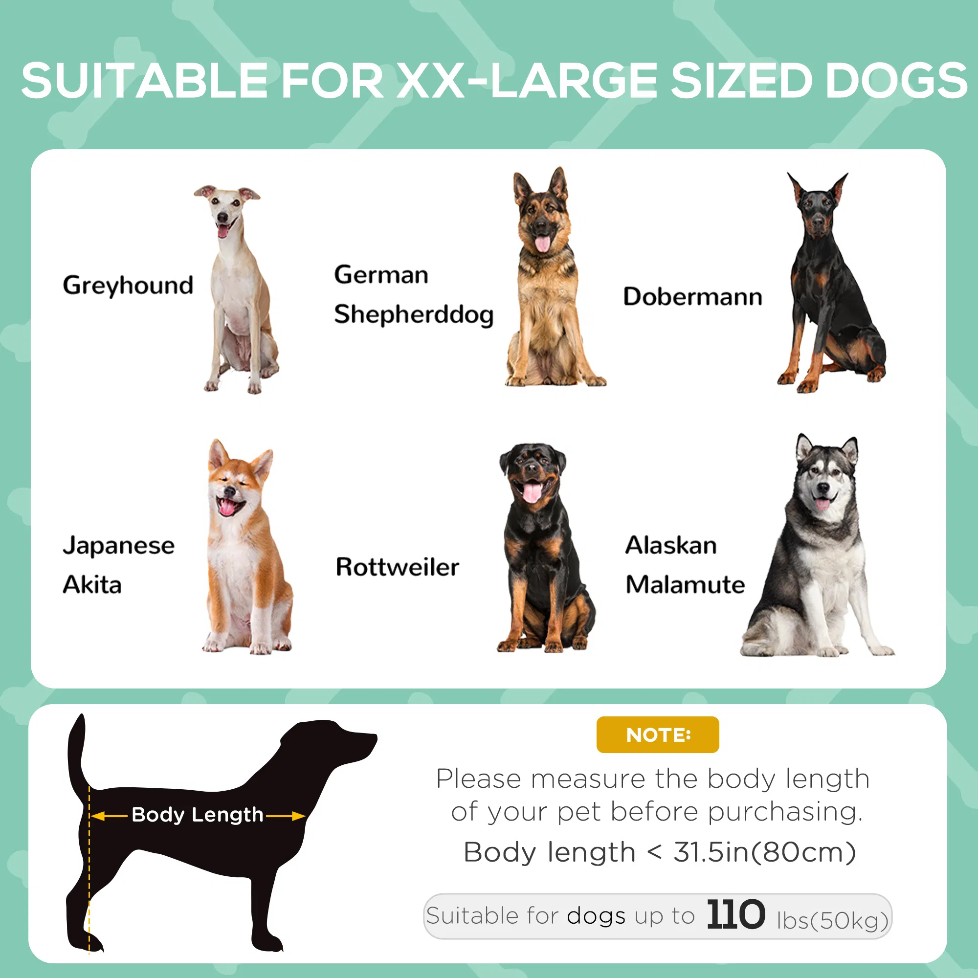 Elevated Dog Bed with Canopy, Portable Raised Dog Cot for XL Sized Dogs, Indoor & Outdoor, 48" x 36" x 43", Grey — image 4