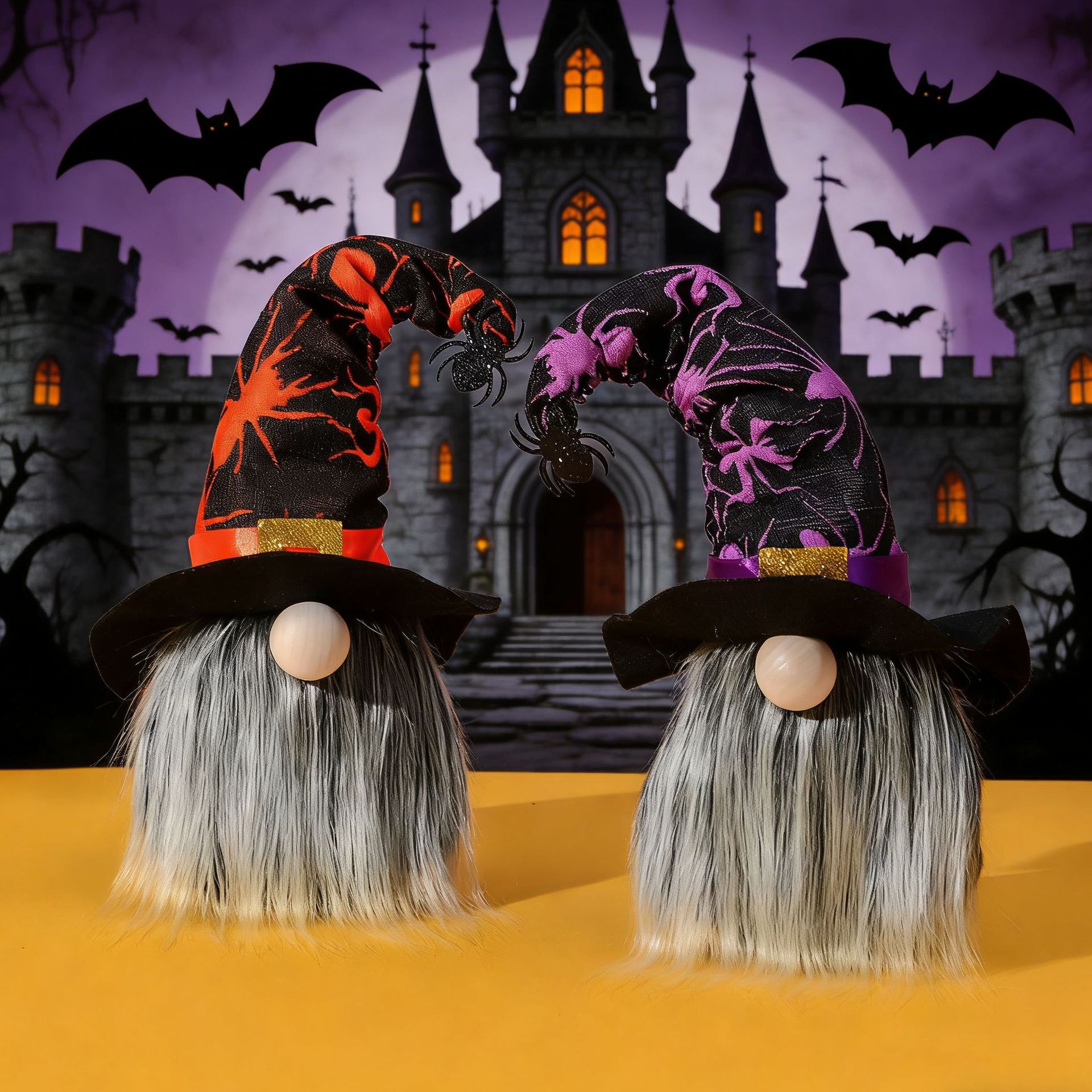 Halloween Decorative Doll Spider Bat Party Decoration Faceless Dwarf Figurine Ornament — image 3