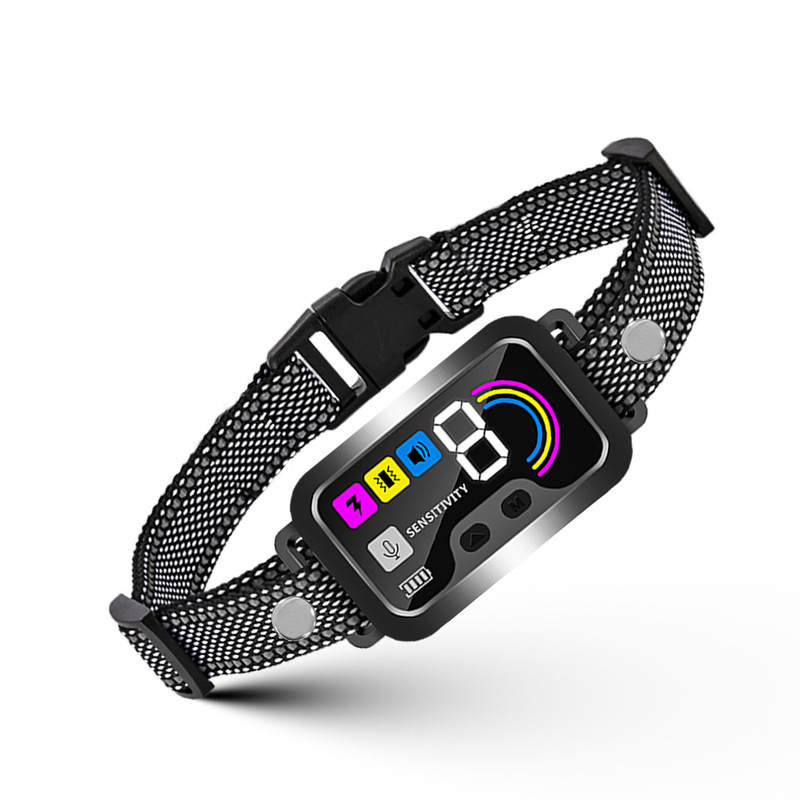 Smart Dog Bark Control Collar w/ Color Screen, Multi Stop Modes, 8-Level Sensitivity, IP67 Waterproof — image 2