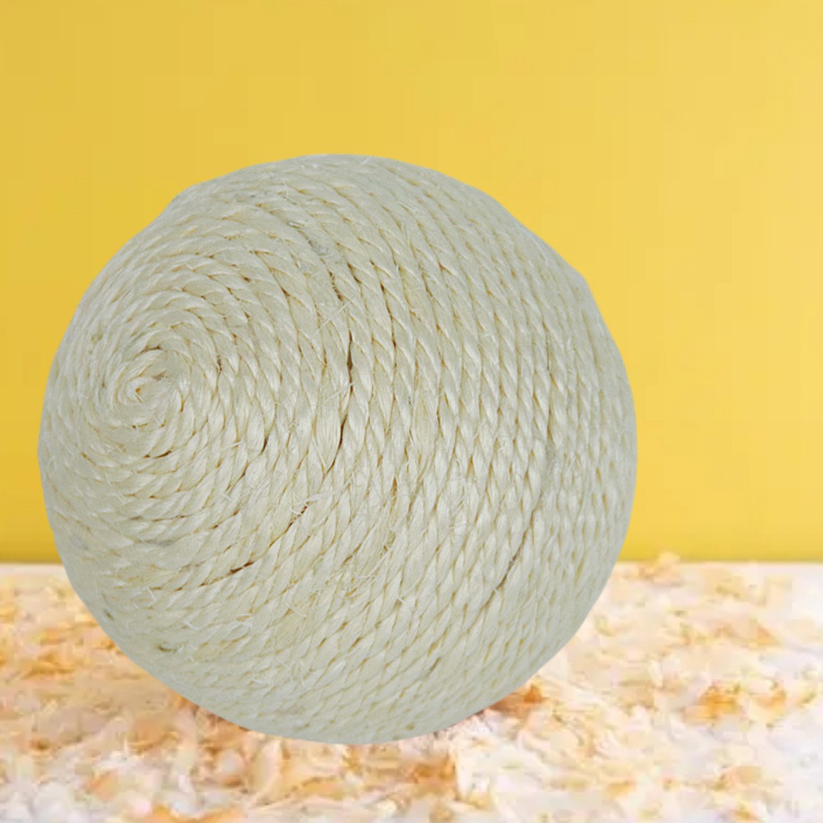 Feathered Sisal Ball Cat Toy for Self-Entertainment and Boredom Relief, Durable Cat Toy for Scratching and Biting — image 10
