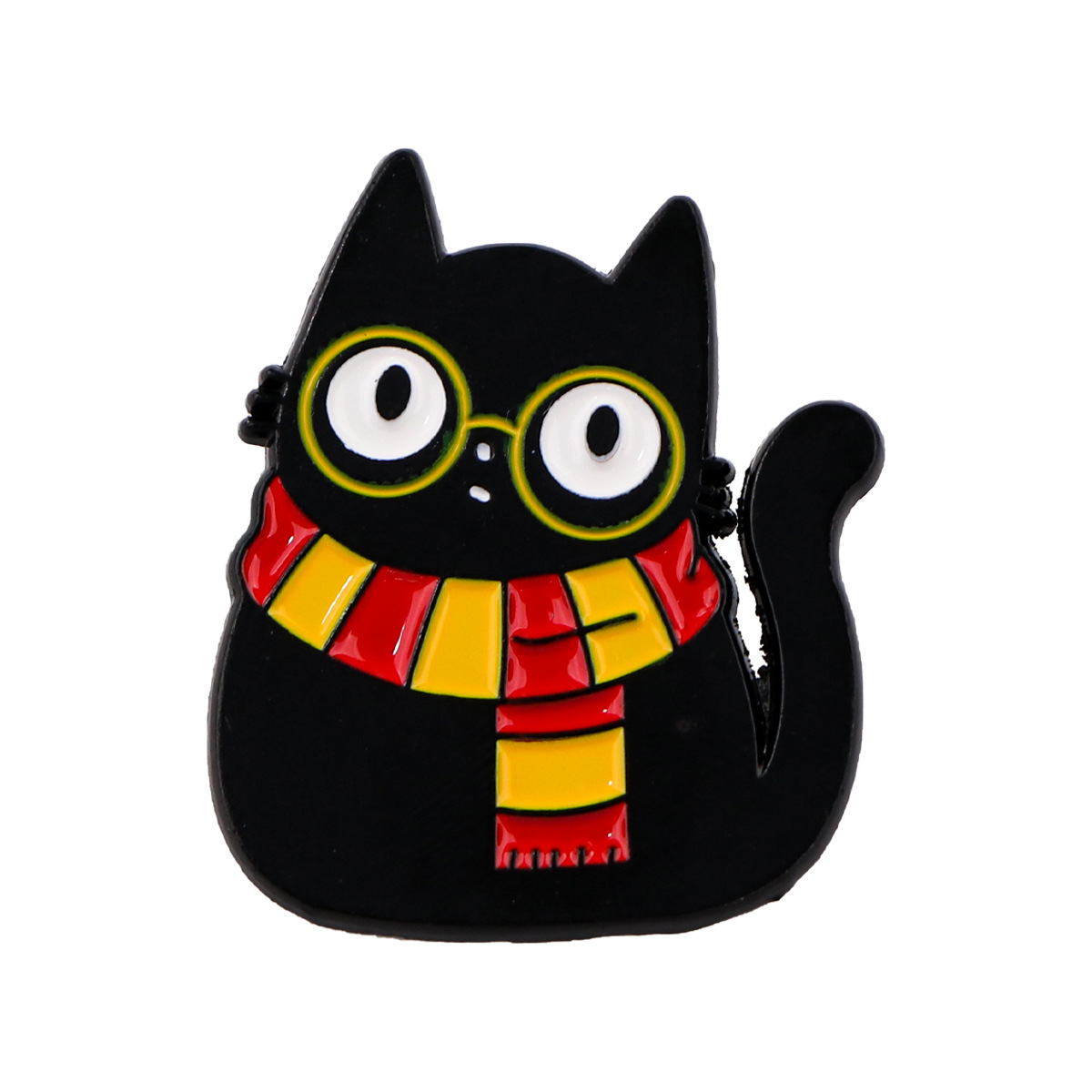 Broche de Gato Negro Adorable de Caricatura para Dama, Pin Insignia de Aleación Metálica, Accesorio para Mochila, Insignia — imagen 13
