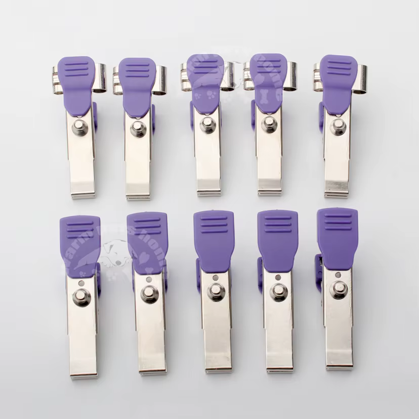 5pcs Pinza de Cocodrilo Veterinaria Reutilizable para ECG/EKG, Adaptador de Pinza Multifuncional para Animales, Mascotas, Perros, Gatos, Equipo Veterinario — imagen 1