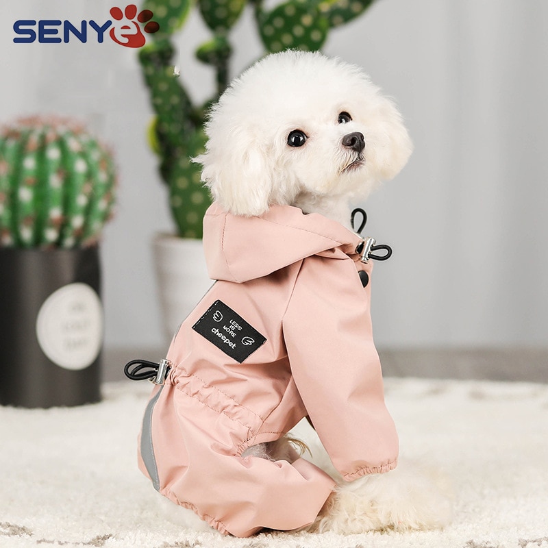 Ropa impermeable para perros - Chaqueta de malla respirable y reflejante para días lluviosos — imagen 1