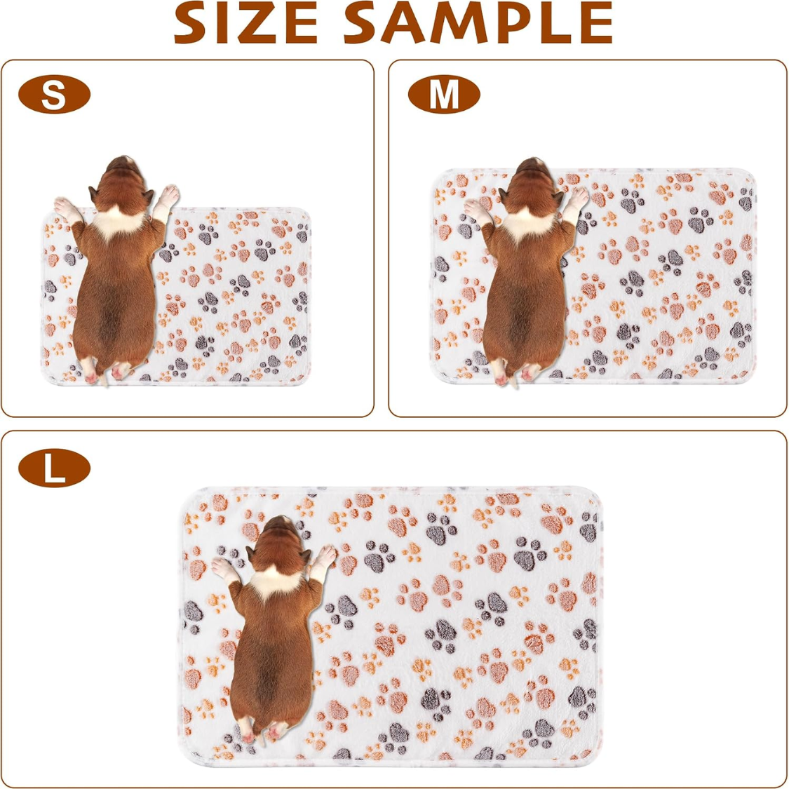 3 Mantas Esponjosas de Vellón Premium, Suaves Mantas para Mascotas, Frazada de Franela para Gatos, Perros y Cachorros — imagen 4