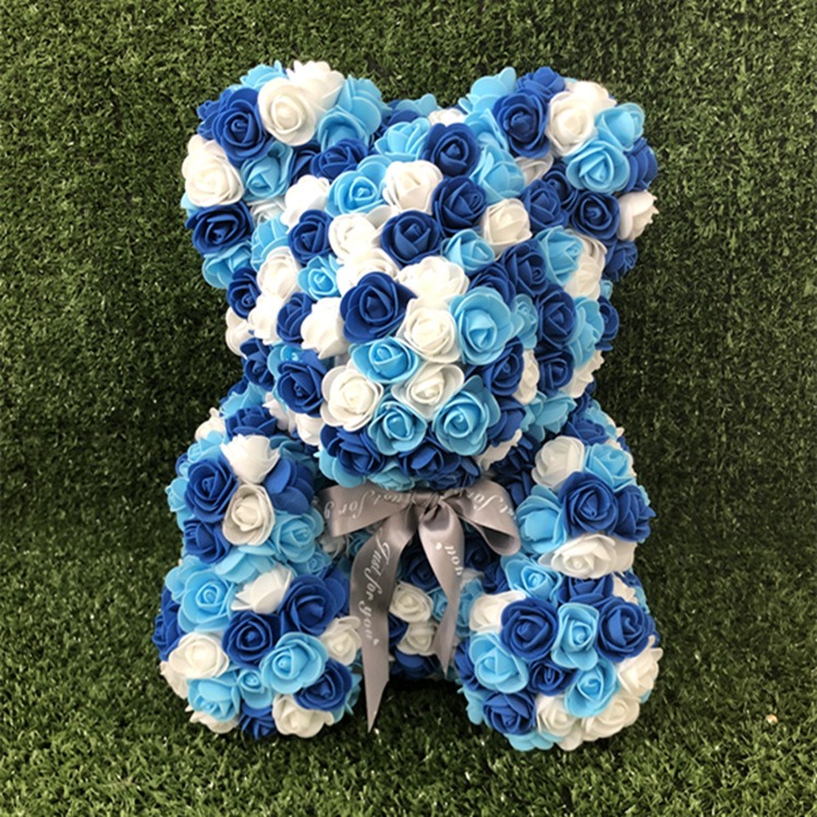 Creative Tanabata Valentine's Day Simulation Flowers Bear Eternal Flowers Foam Bear Roses Bear Gift Box Hug Bear — image 19