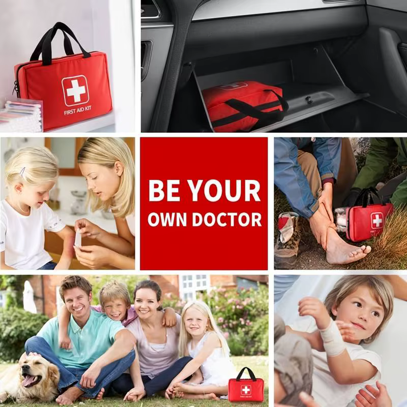 Kit de Primeros Auxilios 184 piezas, Suministros Médicos Multifuncionales para Emergencias Portátiles, Ideal para Excursiones Al Aire Libre, Caminatas y Más — imagen 5