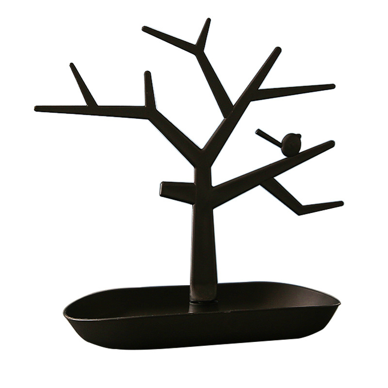 Árbol de Accesorios para Pajaros - Organizador de Joyas con Cuellos y Brotes - Soporte para Collares en Árbol - Decoración para Patio — imagen 4