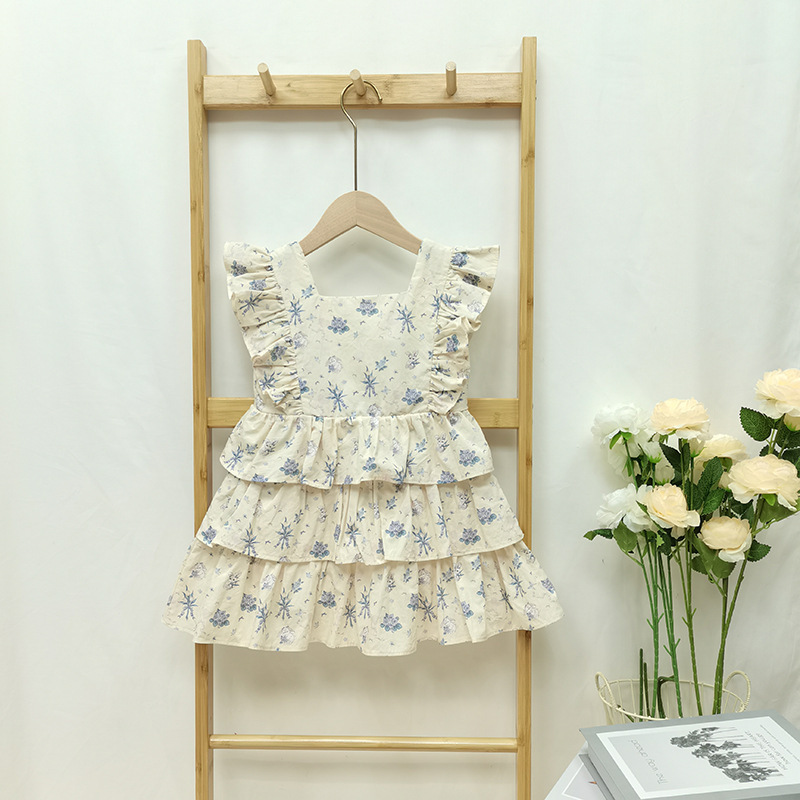 Summer princess bunny floral sweet little girl cake skirt — image 6