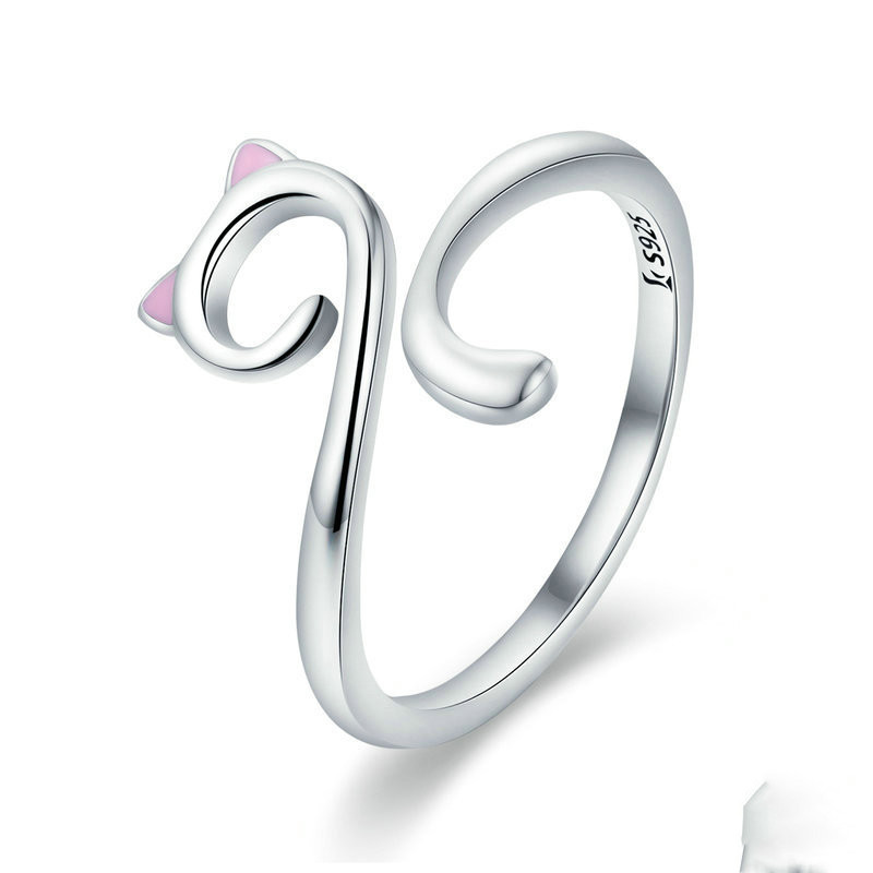 Anillo de Plata Sterling 925 con Amor para Gatos — imagen 8