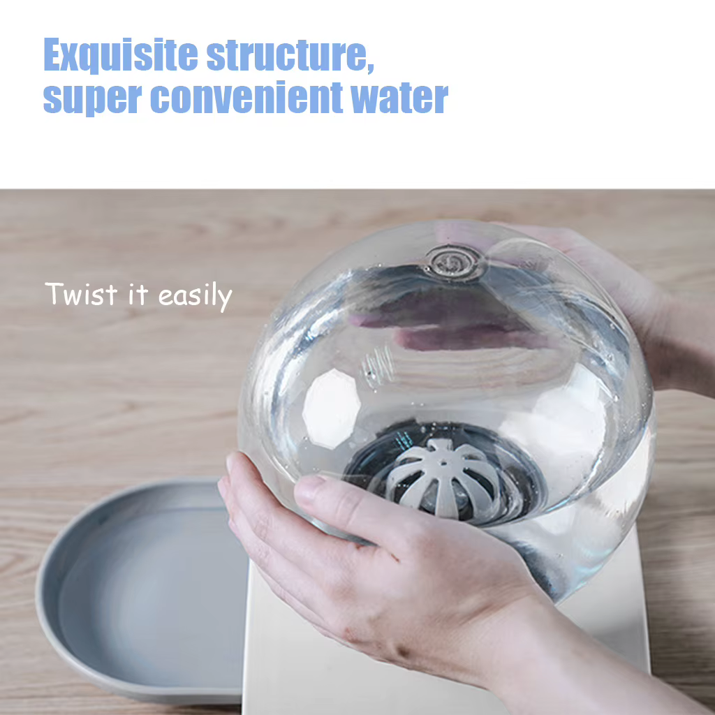 Pet Cat Bubble Automatic Water Feeder Fountain For Pets Water Dispenser Large Drinking Bowl Cat Drink No Electricity NEW — image 5
