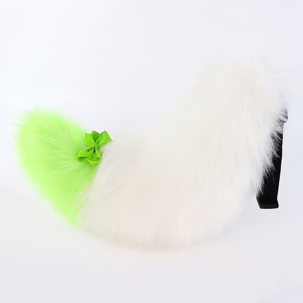 Cola de Animal para Manualidades de Halloween - Pluma Suave Multicolor Realista - Cola de Perro Lolita, Zorro o Accesorio de Convención — imagen 9