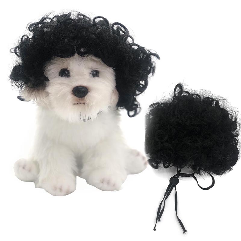 Accesorio de peluche para mascotas con pelo rizado y liso para Halloween — imagen 1