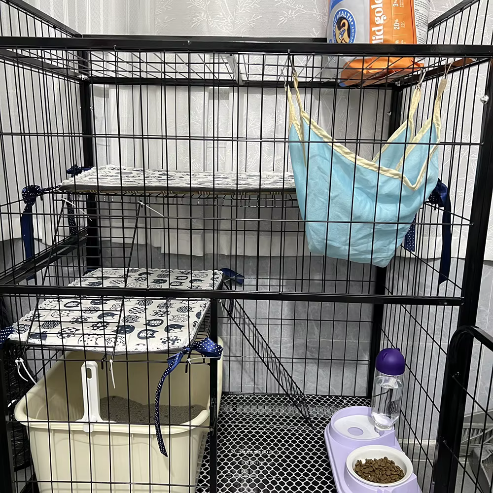 Pet Cage Platform Pad Small Animal Cage Liners Sleep Mat Bedding Pads for Dogs Cats Hamster Chinchilla Rabbit Hedgehog — image 5