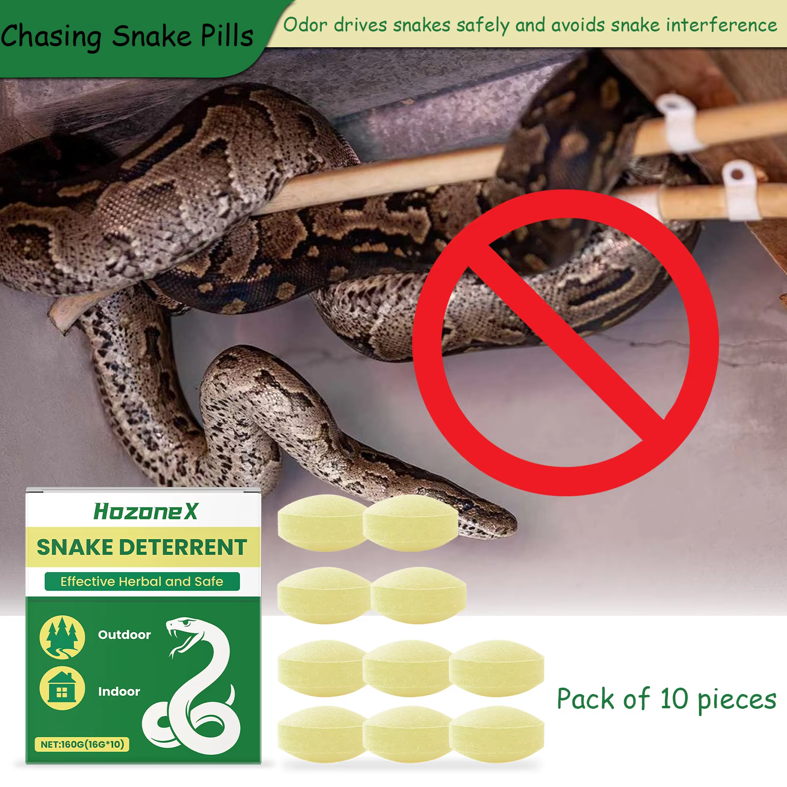 Snake Deterrent Set The Smell Repels Snakes and Keeps them Away Long-lasting Effect and Long-lasting Protection — image 1