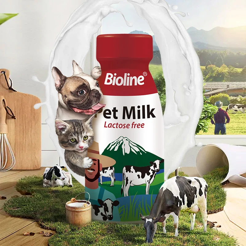 Leche para Mascotas 6 piezas Leche sin Lactosa para Gatos y Perros Suplemento Calcio Fuertes Huesos 3,6 g Proteína de Leche por 100 ml Fácil de Digirir Absorber — imagen 1