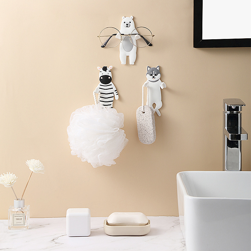Punch-Free Animal Hook Cute Pet Can Bend Fun Hook Porch Door Behind The Wall Without Trace Storage Sticky Hook — image 3