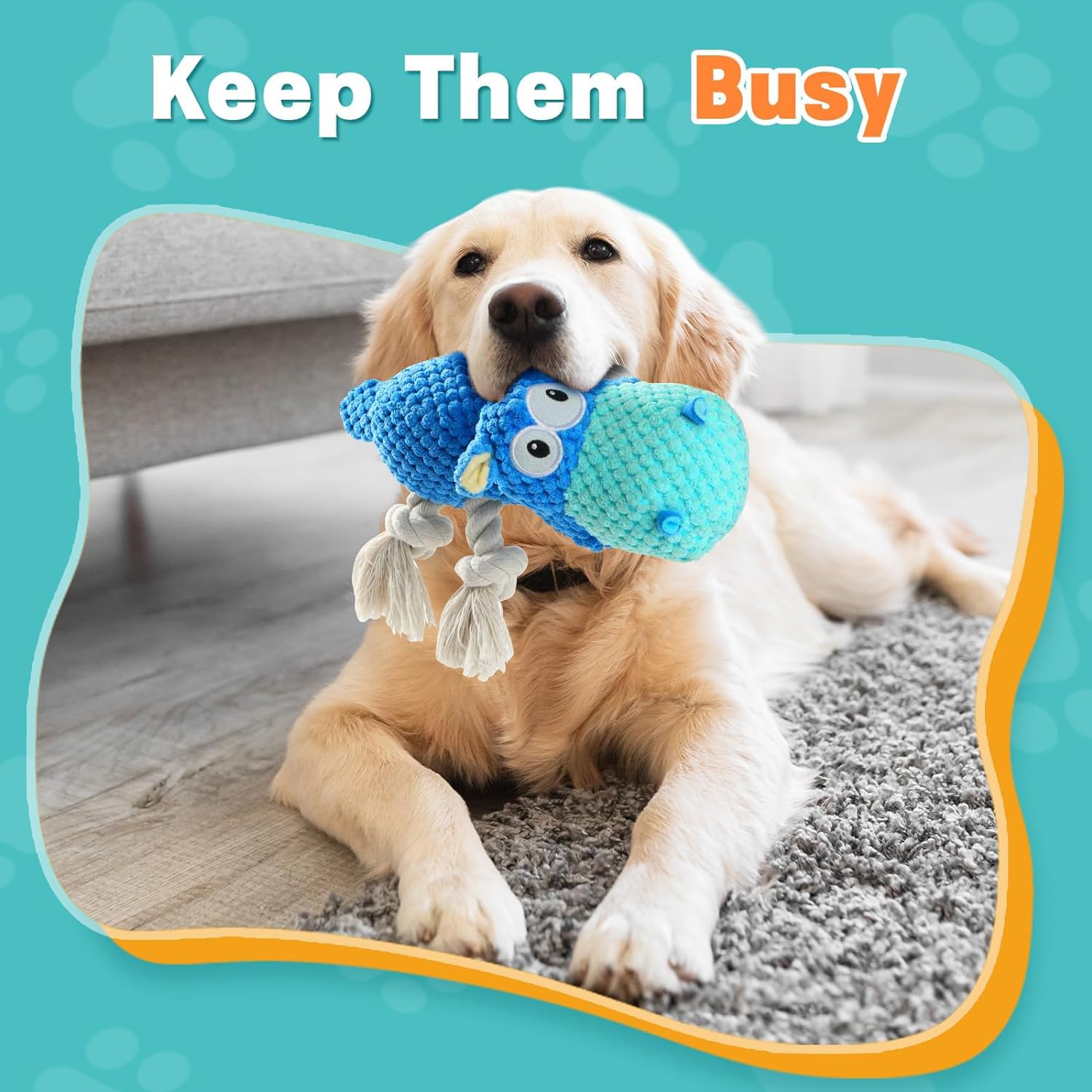 Dog Toys For Aggressive Chewers Dog Toys To Keep Them Busy Squeaky Dog Toys For Large Dogs — image 2