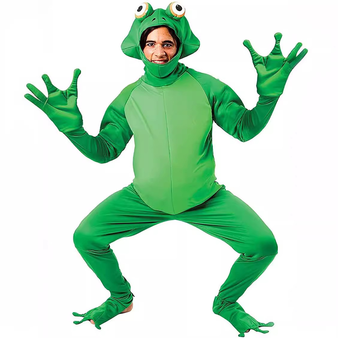 Halloween Costume Men's Frog Prince Costume Frog Character Costume Animal Role Play Costume — image 5