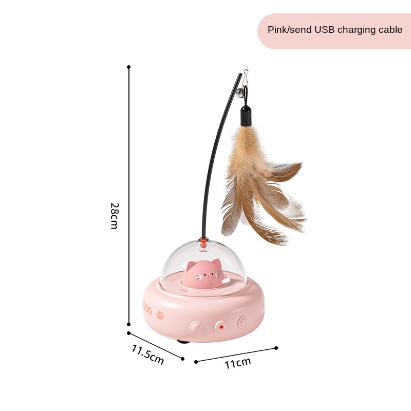 Smart Cat Toy Feather Teaser Stick Pet Toy — image 6