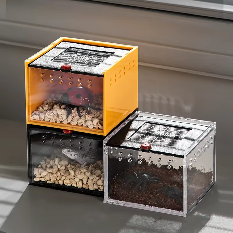 Caja para Arañas de Reptiles Casa para Insectos Pet Caja de Alimentación Escorpión Lagarto Gusanos de Sedal — imagen 2