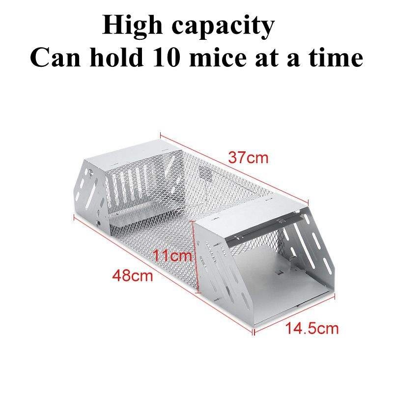 Humane Rat Trap, Chipmunk Rodent Trap That Work for Indoor and Outdoor Small Animal - Mouse Voles Hamsters Live Cage — image 3