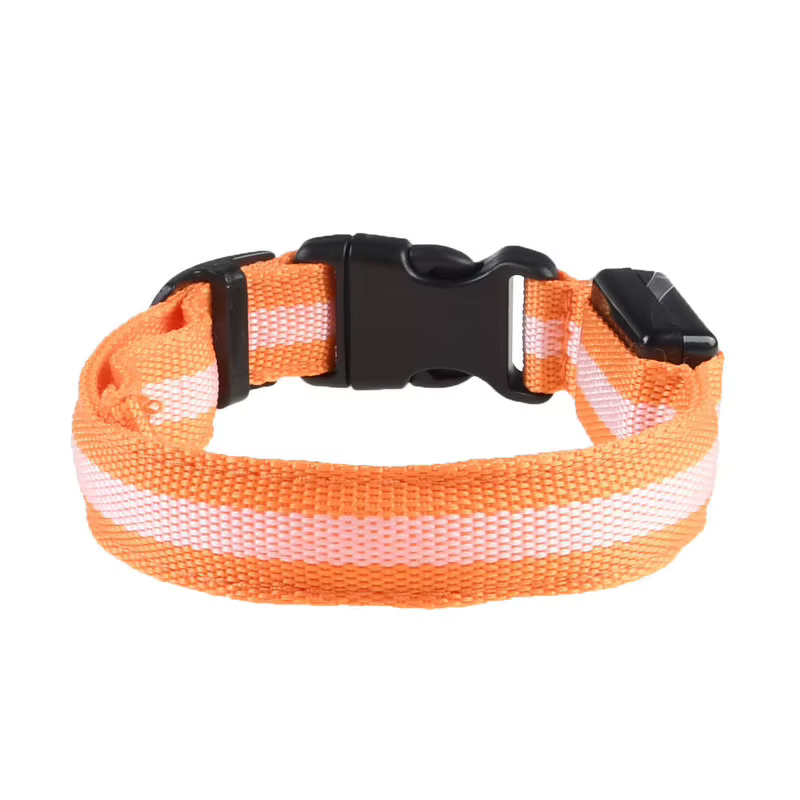 Nylon LED Pet Dog Collar, Night Safety Flashing Glow In The Dark Dog Leash, Dogs Luminous Fluorescent Collars Pet Supplies 4.7 — image 11