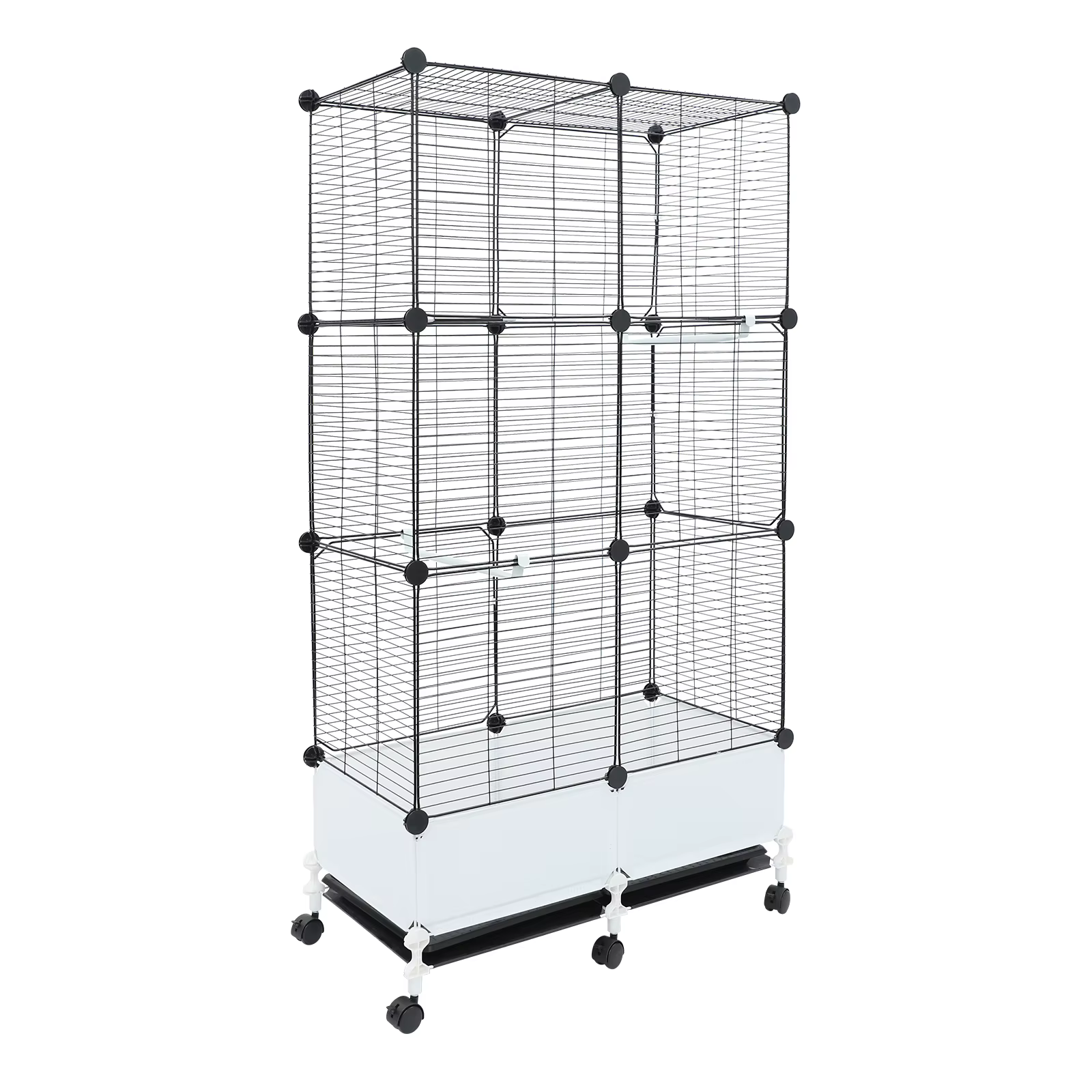 Large Parrot Cage, Standing Bird Cage 29x14x55 Inch, Spacious Birdcage with Splash Guard & 6 Locking Wheels — image 6