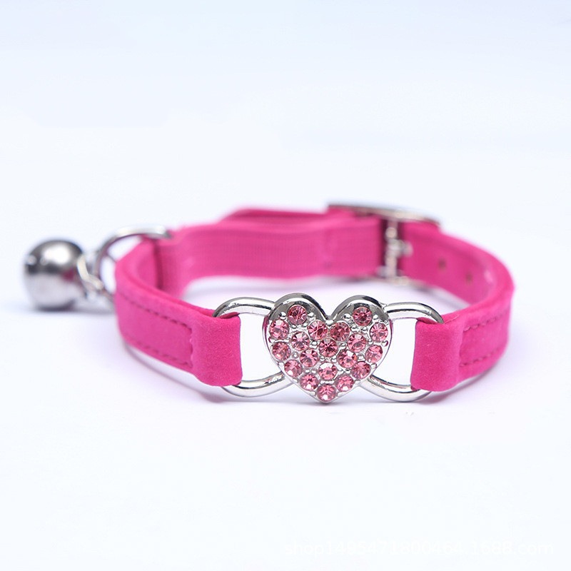 Accesorios para Mascotas: Collar de Gato con Campana de Diamante Color Flocado — imagen 7